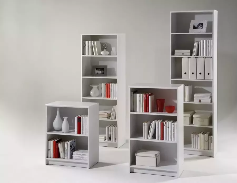 Bega Consult Boekenkast Viviane 60x78cm wit Boekenkasten Wit Spaanplaat Boekenkasten Op voorraad - Foto 3