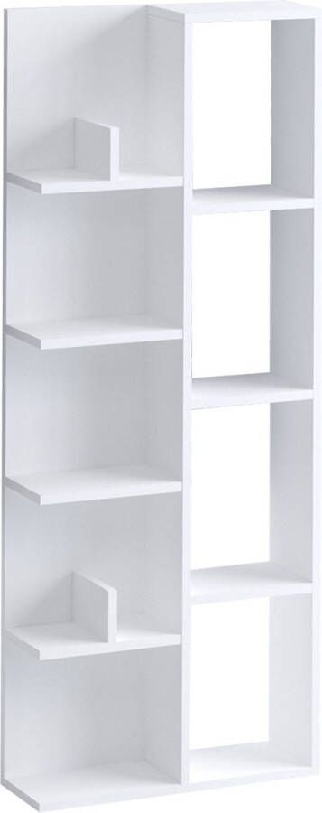 Emob Boekenplank Emerald 100% Melamine 18mm Dikte Wit Open boekenkasten Wit Melamine Open boekenkasten Op voorraad - Foto 4