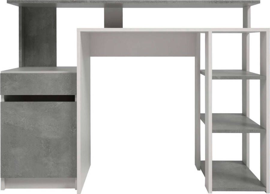 Asir studiebureau. 100% GEMELAMINEERDE SPAANPLAAT. Dikte: 18 mm. Metalen poten. Breedte: 120 cm Hoogte: 75 cm Diepte: 60 cm - Foto 8