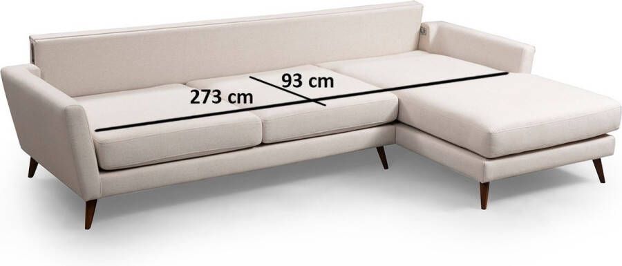 Atelier Del Sofa Slaapbank Hoekbank Mayorka Corner Large rechts ( L3 Chl ) Beige SKU: 560ARE1152 - Foto 2