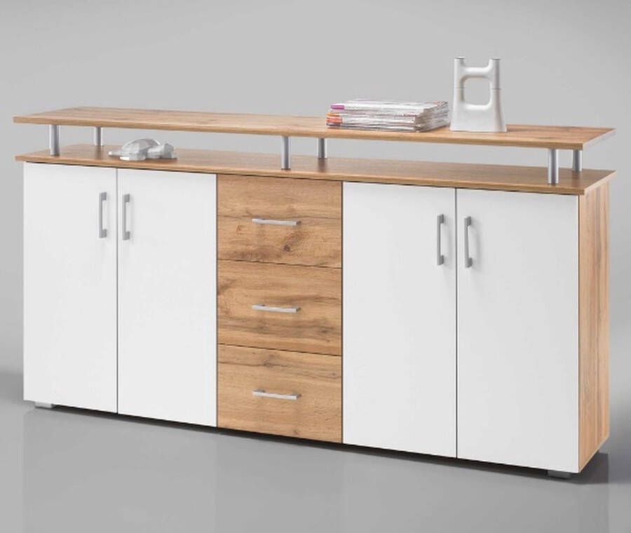 Emob Dressoir Wit 178x38x90 cm