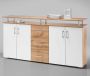 Emob Dressoir Wit 178x38x90 cm - Thumbnail 2