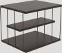 BFD Best Furniture Design Wandtafel Haltafel Console Tafel Modern Zwart Hout en Metaal - Thumbnail 1