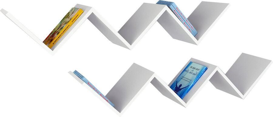 Emob 18mm Witte Houten Kunst Wandplank 129cm x 24 Melamine Gecoat Wandplanken Wit Melamine Wandplanken Op voorraad - Foto 2