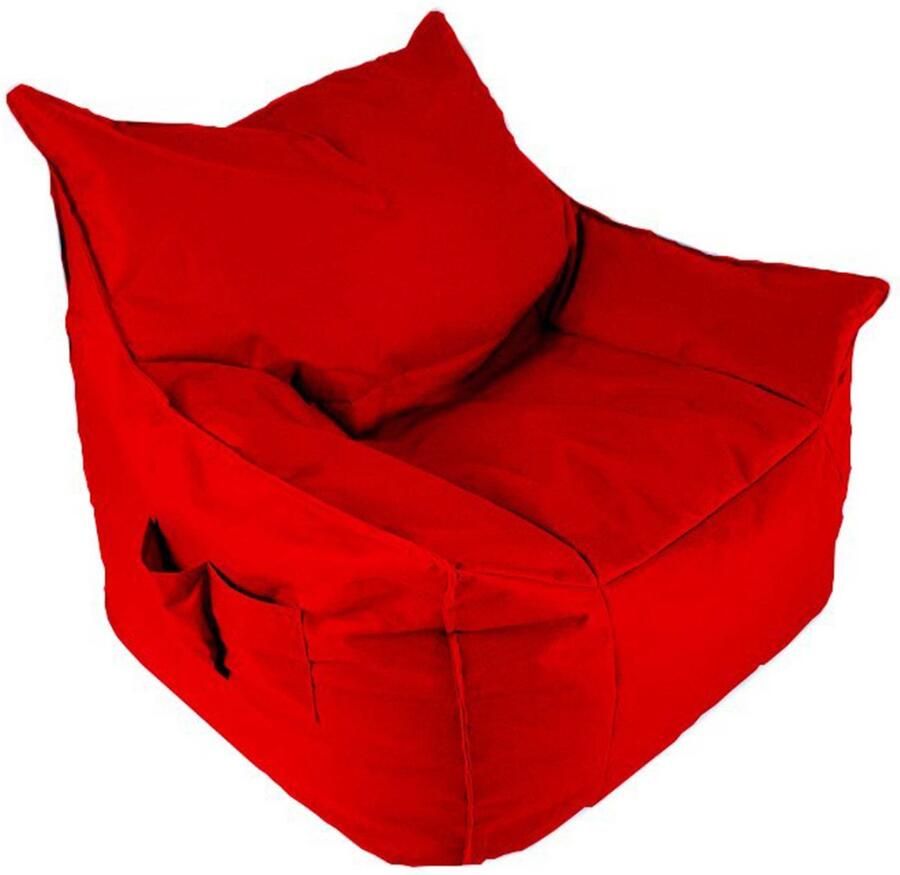 Emob Atelier Del Sofa Poef Waterdicht piepschuim Rood Zitmeubelen Rood Polyester Zitmeubelen Op voorraad - Foto 2