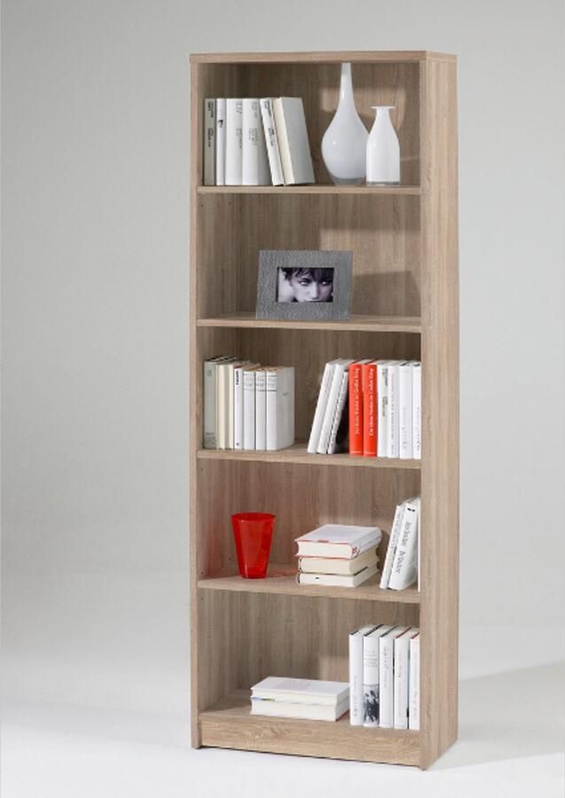 Bega Consult Boekenkast Viviane 60x172cm eik Boekenkasten Bruin Spaanplaat Boekenkasten Op voorraad - Foto 3