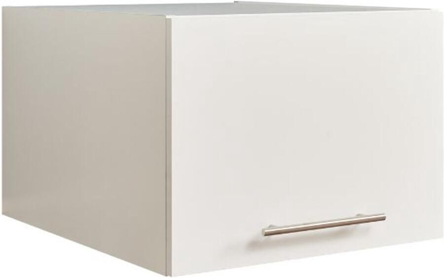 Emob Bovenkast voor wasmachinekast Laundreezy 50 x 68 x 38 cm Wit Wasmachinekasten Wit MDF Wasmachinekasten Op voorraad - Foto 3