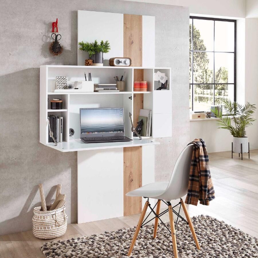 Asir studiebureau. 100% GEMELAMINEERDE SPAANPLAAT. Dikte: 18 mm. Metalen poten. Breedte: 120 cm Hoogte: 75 cm Diepte: 60 cm - Foto 4