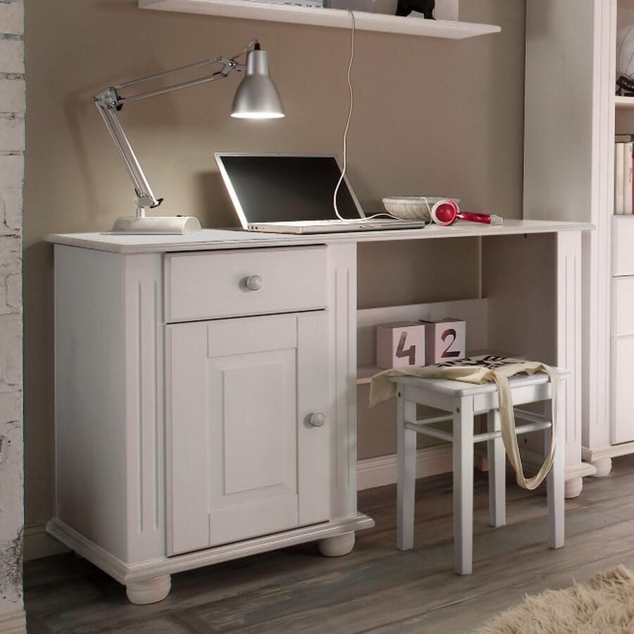 Asir studiebureau. 100% GEMELAMINEERDE SPAANPLAAT. Dikte: 18 mm. Metalen poten. Breedte: 120 cm Hoogte: 75 cm Diepte: 60 cm - Foto 7