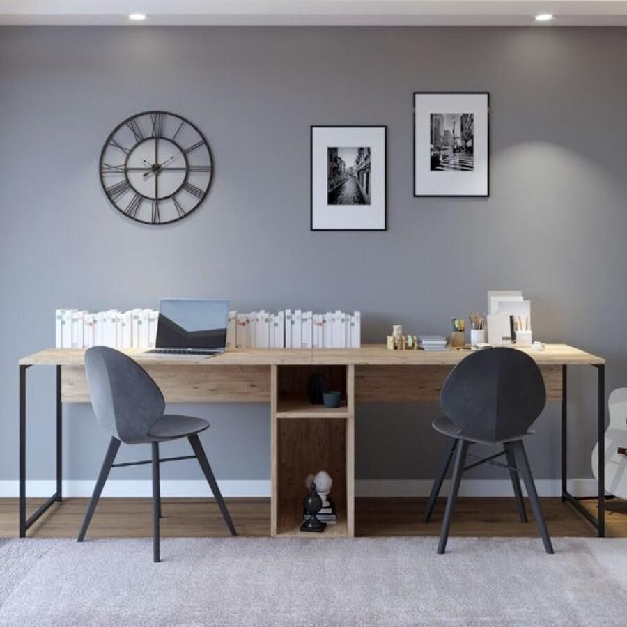 Emob Bureautafel Woody Fashion 240 x 60 x 74 cm Oak-design - Foto 2