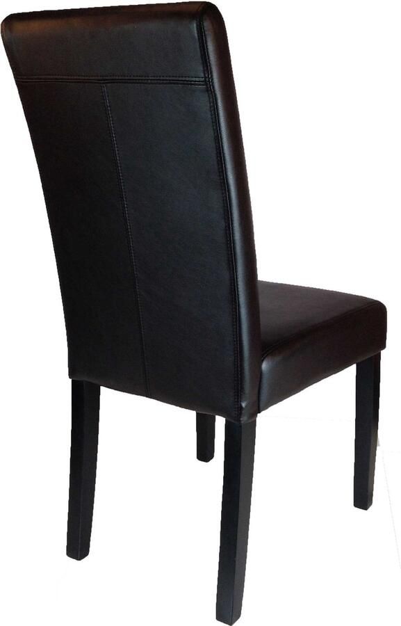 Emob Eetkamerstoel Emily bruin Set van 2 - Foto 2