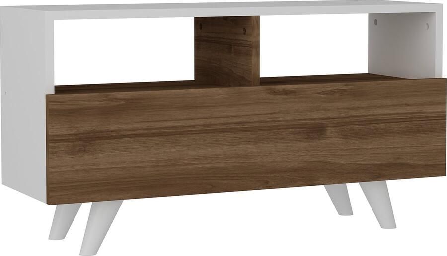 Emob Furny Home TV Stand 100% Melamine Gecoat 18mm Dik Wit Noten Woonkamerkasten Wit Melamine Woonkamerkasten Op voorraad - Foto 3