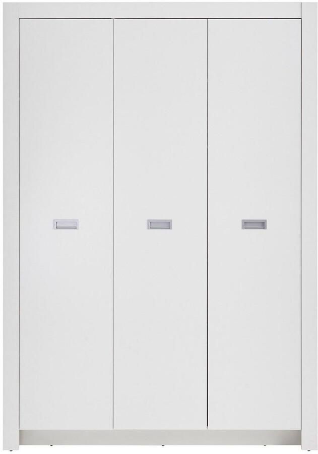 Emob Kledingkast Arkea 137cm met 3 deuren wit