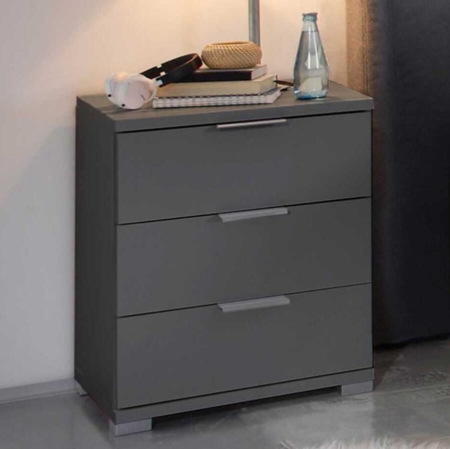 Emob Ladekast Universal 46 x 42 x 61 cm Antraciet Slaapkamerkasten Antraciet MDF Slaapkamerkasten Op voorraad