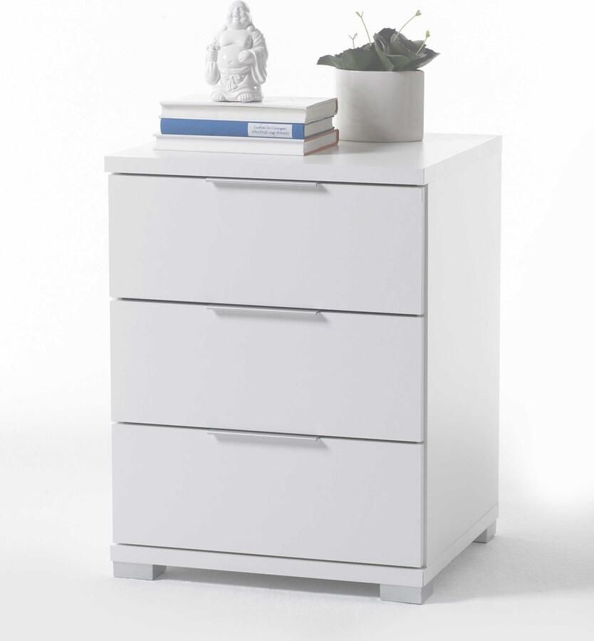 Emob Ladekast Universal 46 x 42 x 61 cm Wit Slaapkamerkasten Wit MDF Slaapkamerkasten Op voorraad - Foto 4