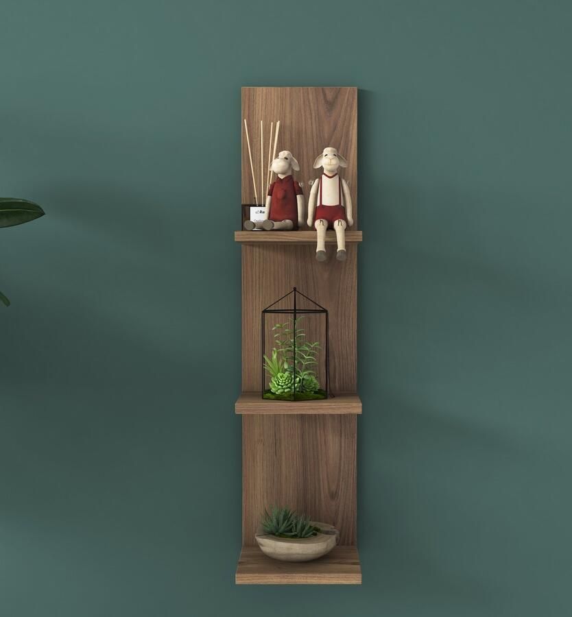 Emob Locelso Wandplank 22 Breedte Notenhout Afwerking - Foto 2