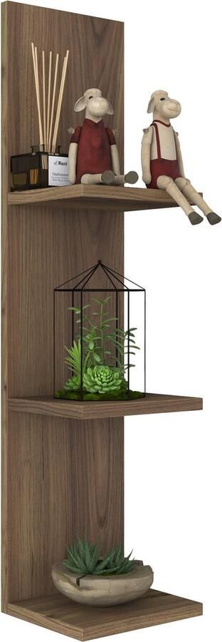 Emob Locelso Wandplank 22 Breedte Notenhout Afwerking