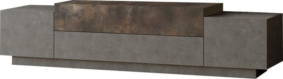 Emob TV Meubel Modern TV-meubel 100% Gemelamineerd Board Brons 160cm Betonlook