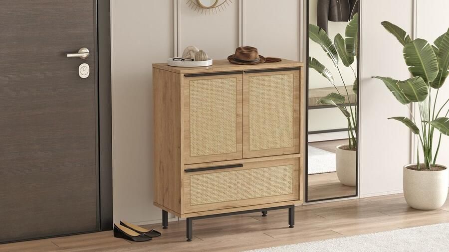 Emob Moderne schoenenkast Woody Fashion Walnoot Eik - Foto 2