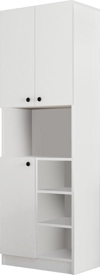 Emob Multifunctionele kast Woody Fashion 59 6 x 35 x 180 cm Wit - Foto 2