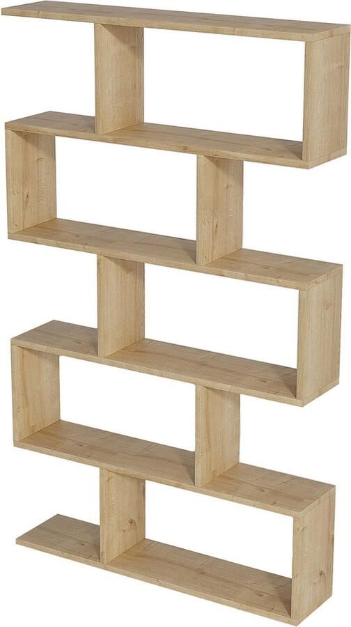 Emob Nilüfer Boekenplank 100% MELAMINE Eiken Asir Group Summer Sale Bruin Melamine Summer Sale Op voorraad