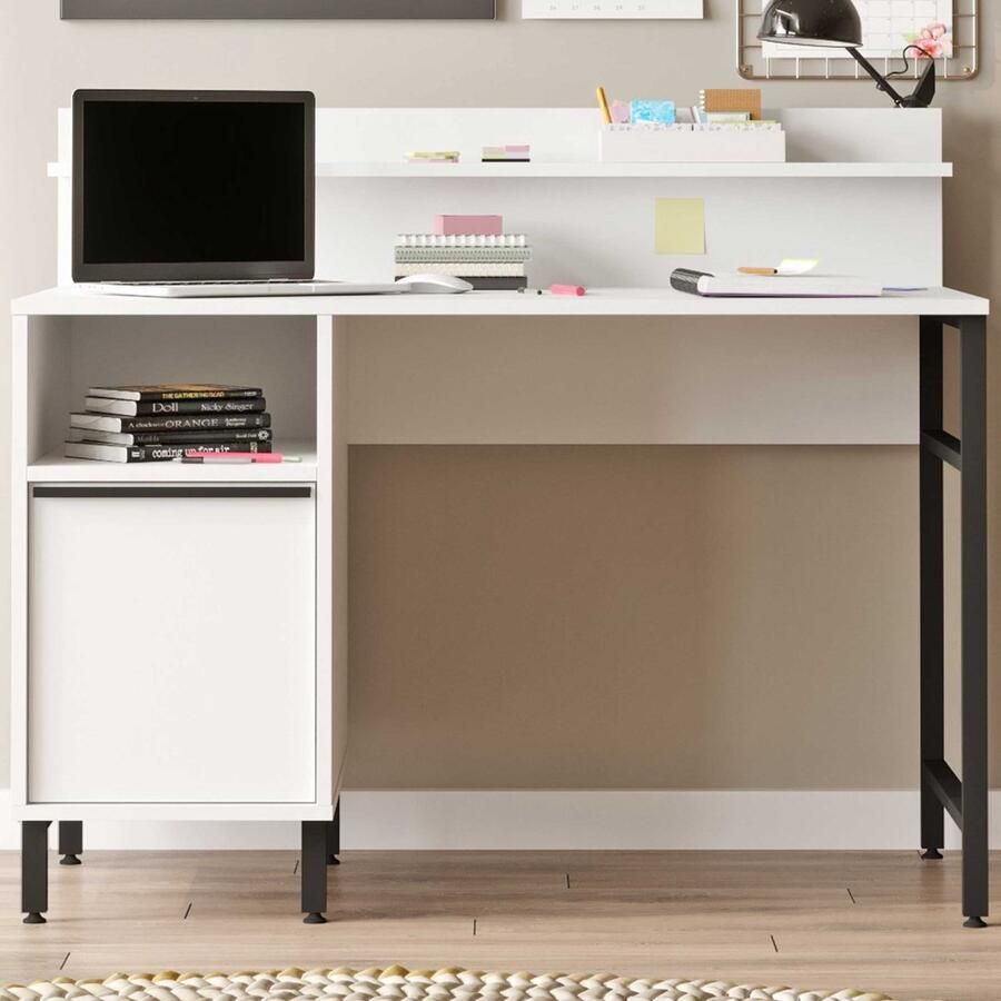 Emob On16 Bureau 100% MELAMINE Wit Asir Group Back to School Wit Melamine; MDF Back to School Op voorraad