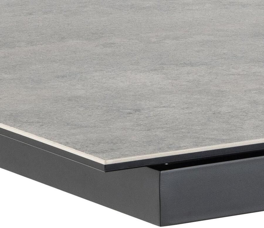 Giga Living Eettafel Jorvik Uitschuifbaar Grijs Keramiek 210x90x76cm - Foto 3