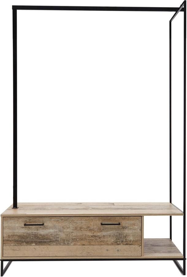 Emob Vestiaire Kemar 137cm old style Slaapkamerkasten Bruin Metaal; Spaanplaat Slaapkamerkasten Op voorraad