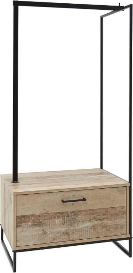 Emob Vestiaire Kemar 76cm old style Slaapkamerkasten Bruin Metaal; Spaanplaat Slaapkamerkasten Op voorraad - Foto 2