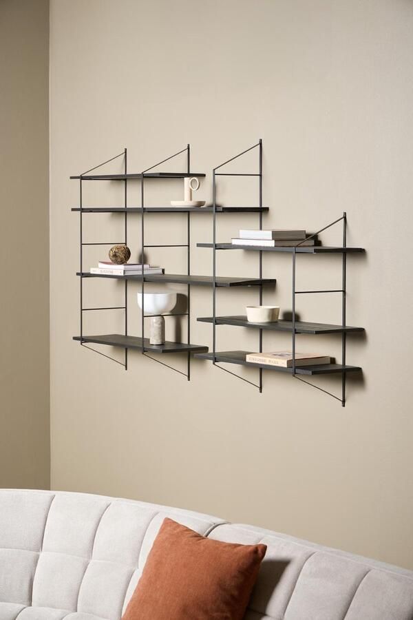 Emob Wandrek Belfast met 7 legplanken zwart