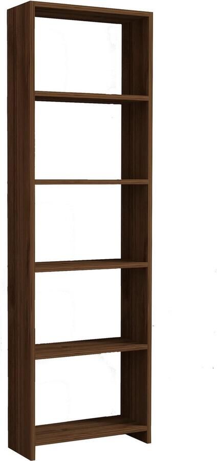 Emob Wandrek Woody Fashion 50 x 20 x 160 cm Walnut Brown Woonkamerkasten Bruin Spaanplaat Woonkamerkasten Op voorraad - Foto 2