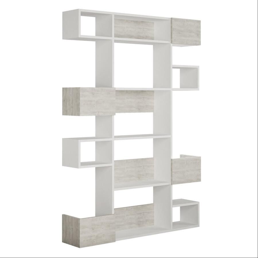 Emob Woody Boekenplank 18mm Melamine 120x171x20cm Wit Open boekenkasten Wit Melamine Open boekenkasten Op voorraad - Foto 2