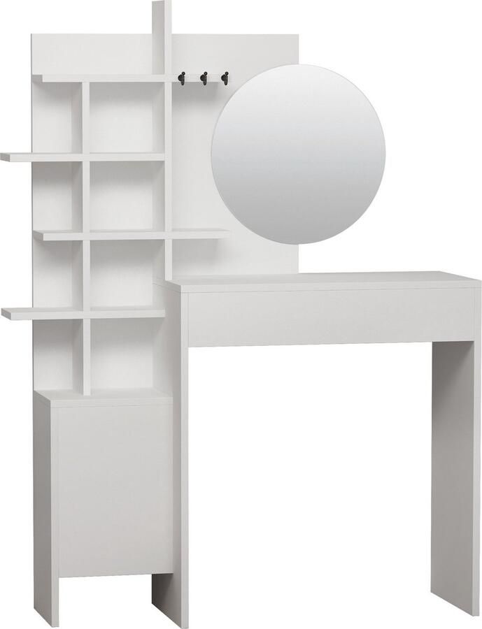 Emob Mup Make-uptafel 100% MELAMINE Wit Asir Group Back to School Wit Melamine Back to School Op voorraad