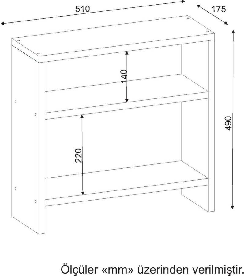 Emob Houten Kunst Bijzettafel 18mm Dikte Wit - Foto 2