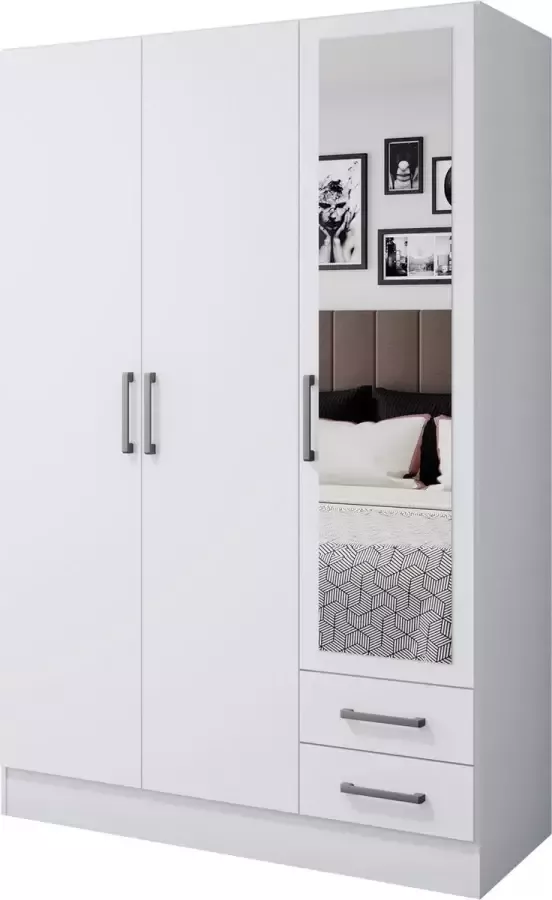 Emob Kledingkast 120 cm Wit