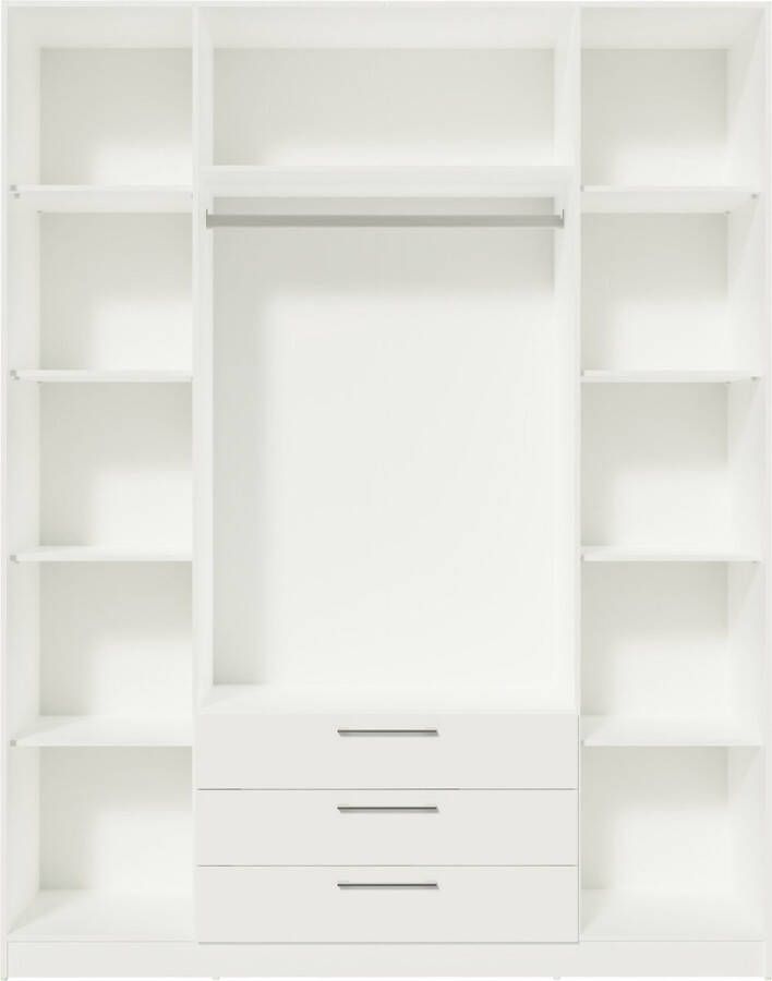 Emob Kledingkast Tarn 160 x 52 x 200 cm Wit