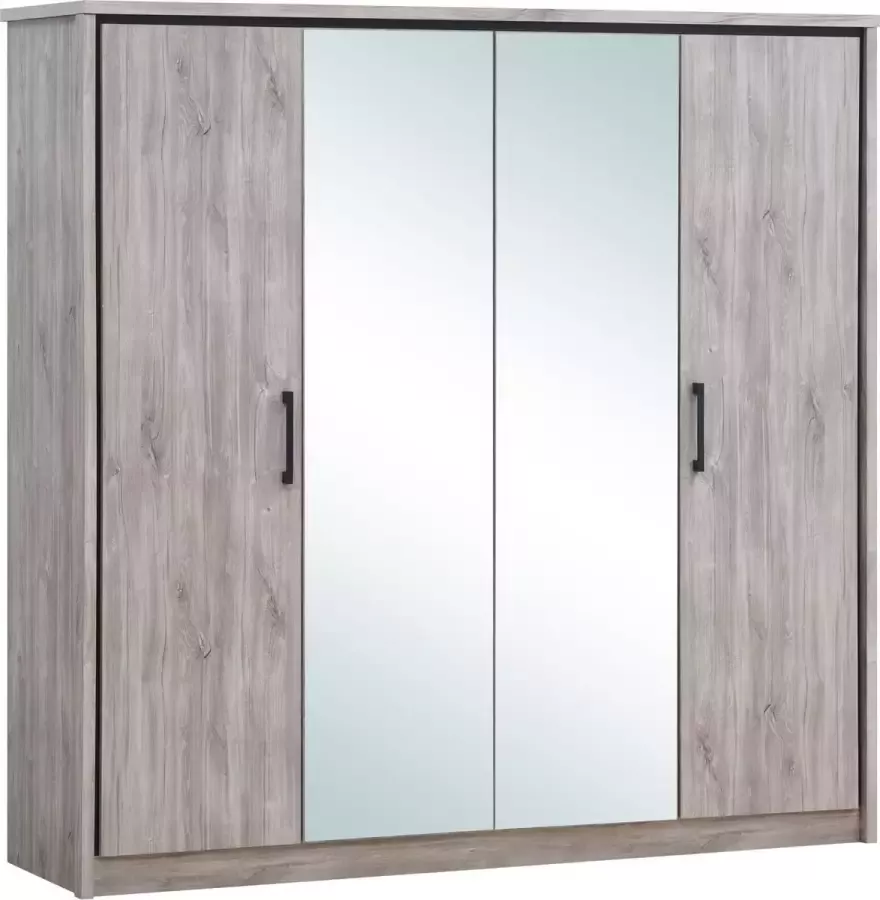 Emob Kledingkast 214 cm Grijs