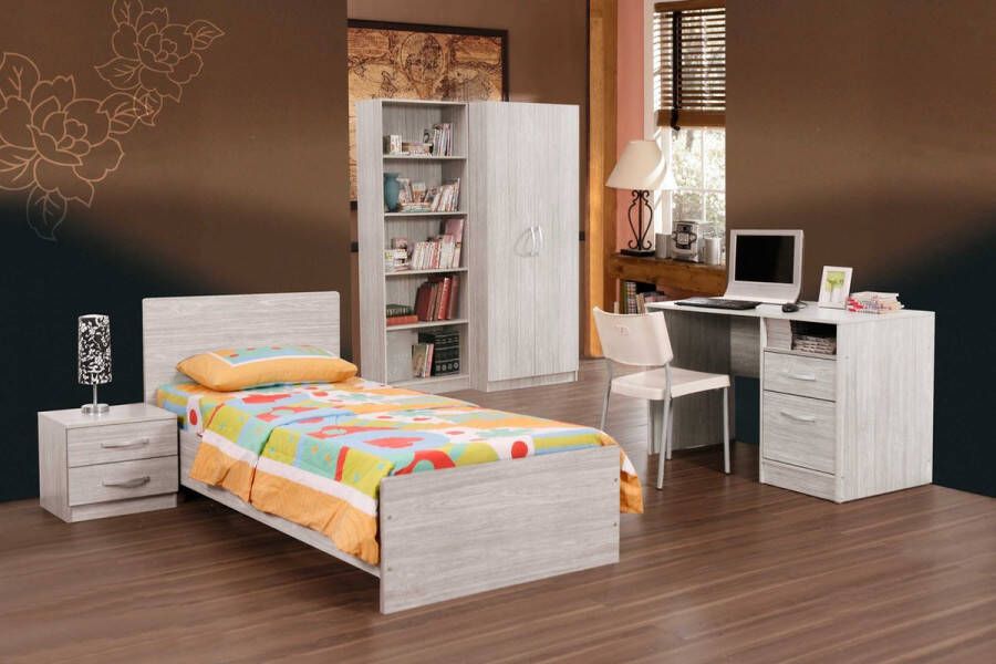 Emob Kledingkast Foss 80cm met 2 deuren wengé - Foto 2