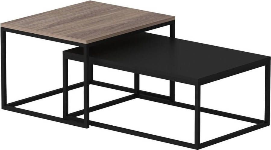 Emob Salontafel Bruin 45x72x37 cm - Foto 2