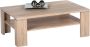 Salontafel Dubbel blad Naturel en Zwart KALUSI L 110 cm x H 40 cm x D 70 cm - Thumbnail 1