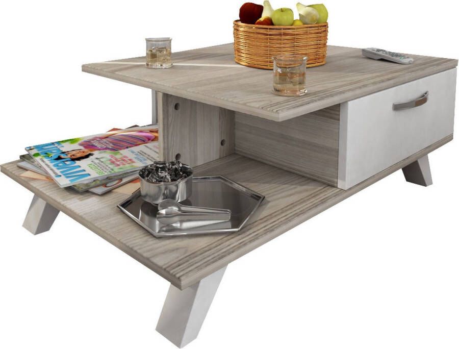 Emob Houten Kunst Salontafel 100% Melamine 18mm Dikte Cordoba Wit Salontafels outlet Wit; Bruin Melamine Salontafels outlet Op voorraad - Foto 3