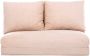 Emob Sofa-bed met 2 zitplaatsen Comfort en uniek ontwerp Frame: 100% Metaal Stof: 100% polyester Crème - Thumbnail 2