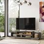 Emob TV Meubel Modern TV-meubel 100% Gemelamineerd Board Brons 160cm Betonlook - Thumbnail 2