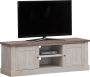 Emob TV Meubel Tv-meubel Elayza 2 deuren 157cm Wit; Grijs - Thumbnail 1
