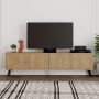 Emob TV Meubel Woody Fashion TV-meubel Eiken Afwerking Breedte 100% Melamine Gecoat 180cm - Thumbnail 2