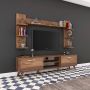 Emob TV Meubel Wren TV-meubel 18mm Melamine Notenhout 180cm Bruin - Thumbnail 1