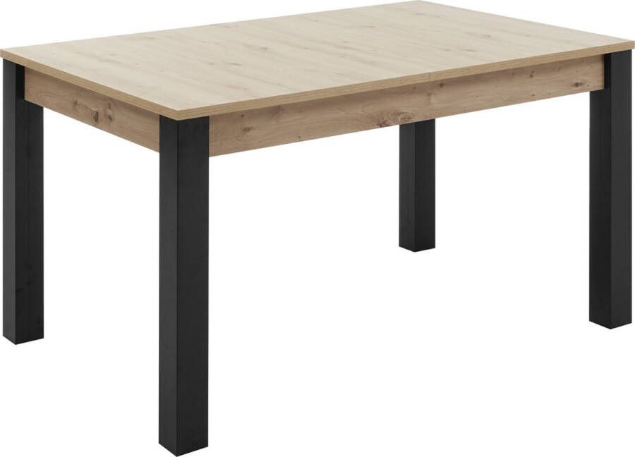 HBZ Eettafel LUCAS TOPSELLER! 140-210 cm uitschuifbaar tafel in eiken artisan decor