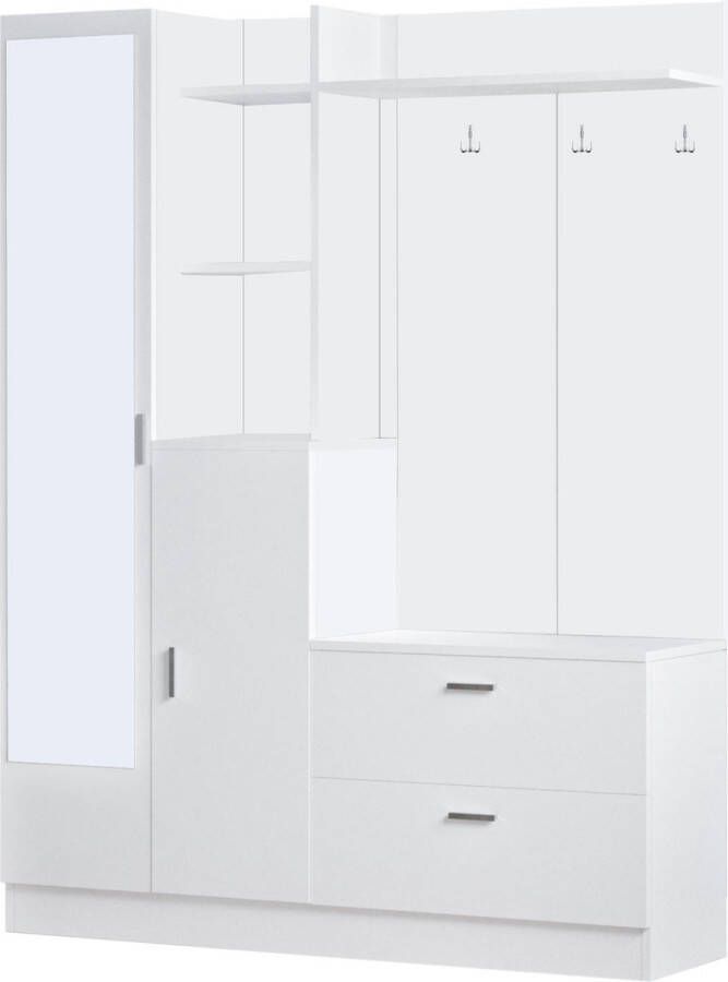 Arabic House Garderobemeubel Didim Melamine Wit - Foto 2