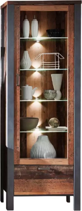 Home24 Staande vitrinekast Blackpool Red Living - Foto 2