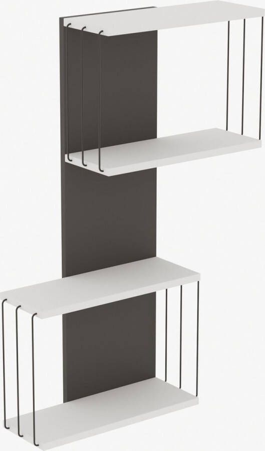 Emob Wandplank 18mm Dik 65x96x19 cm Witte Kleur Talrijke Planken - Foto 2